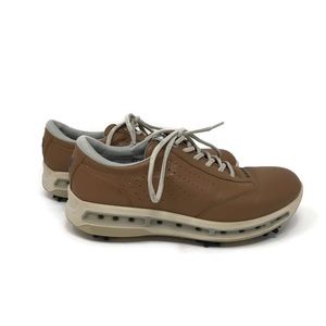 ECCO Womens Golf Shoes Brown Lace Up Low Top